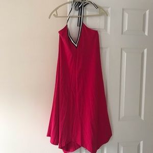 Cynthia Rowley Pink Dress w/ Black & White Halter